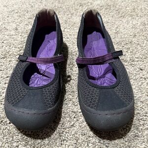 J-41 Women's Black and Purple Loafers